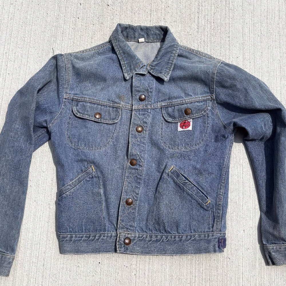 GWG Kings 1960s Women's Jean Jacket Light Denim Size small Vintage